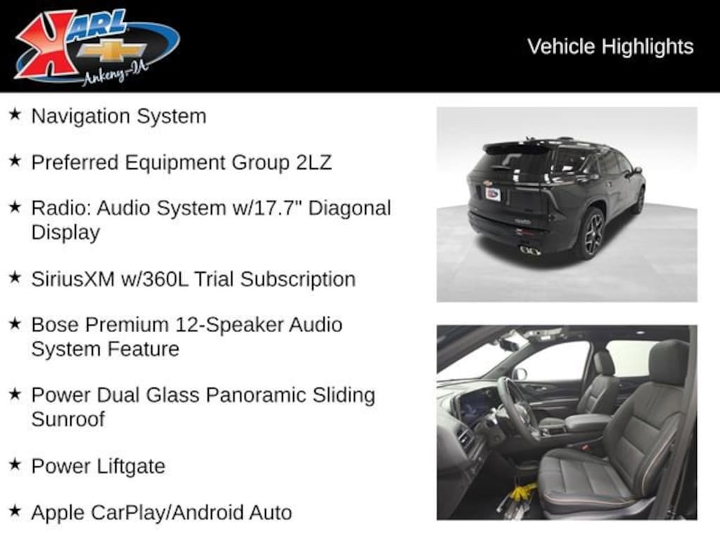 New 2026 Chevrolet Traverse High Country SUV