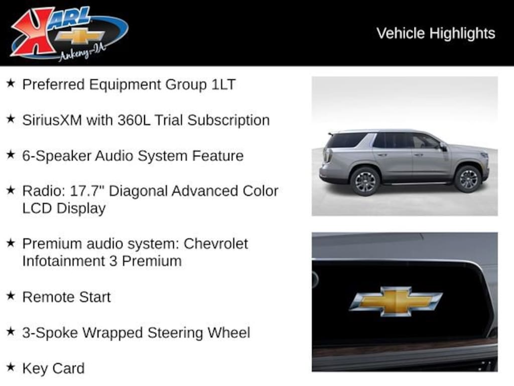 New 2026 Chevrolet Tahoe LT SUV