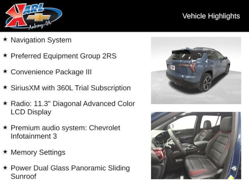 New 2026 Chevrolet Equinox RS SUV