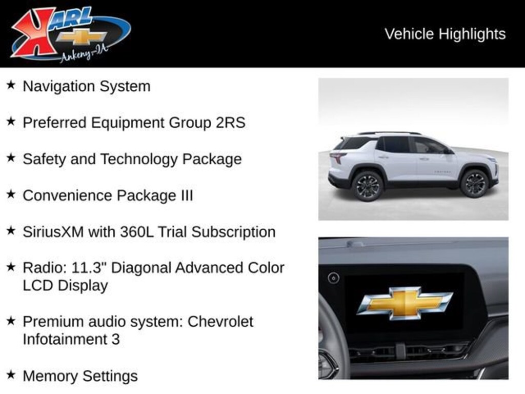 New 2026 Chevrolet Equinox RS SUV