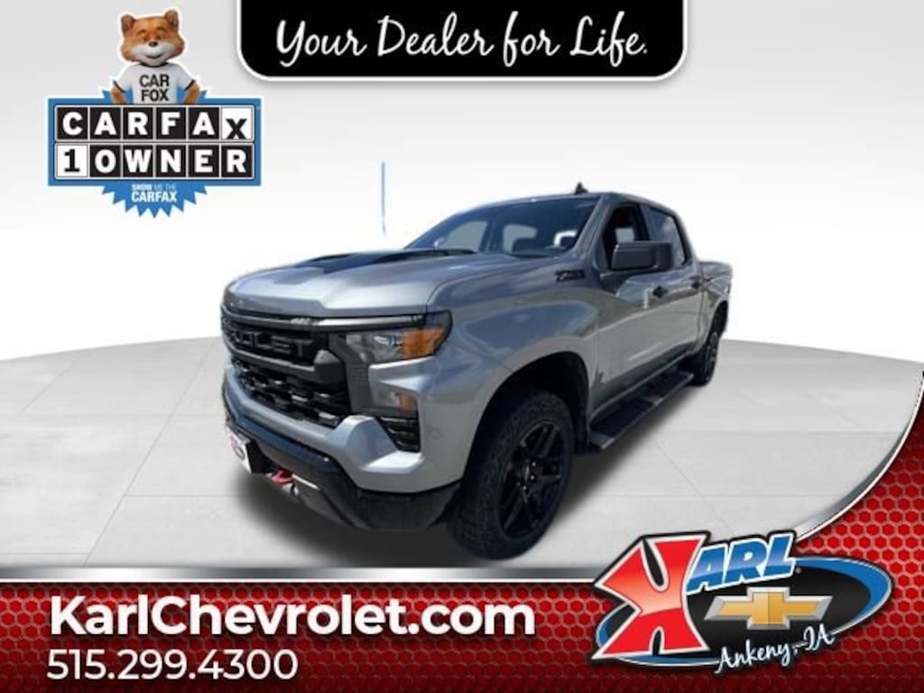 Used 2023 Chevrolet Silverado 1500 Custom Trail Boss Truck Crew Cab