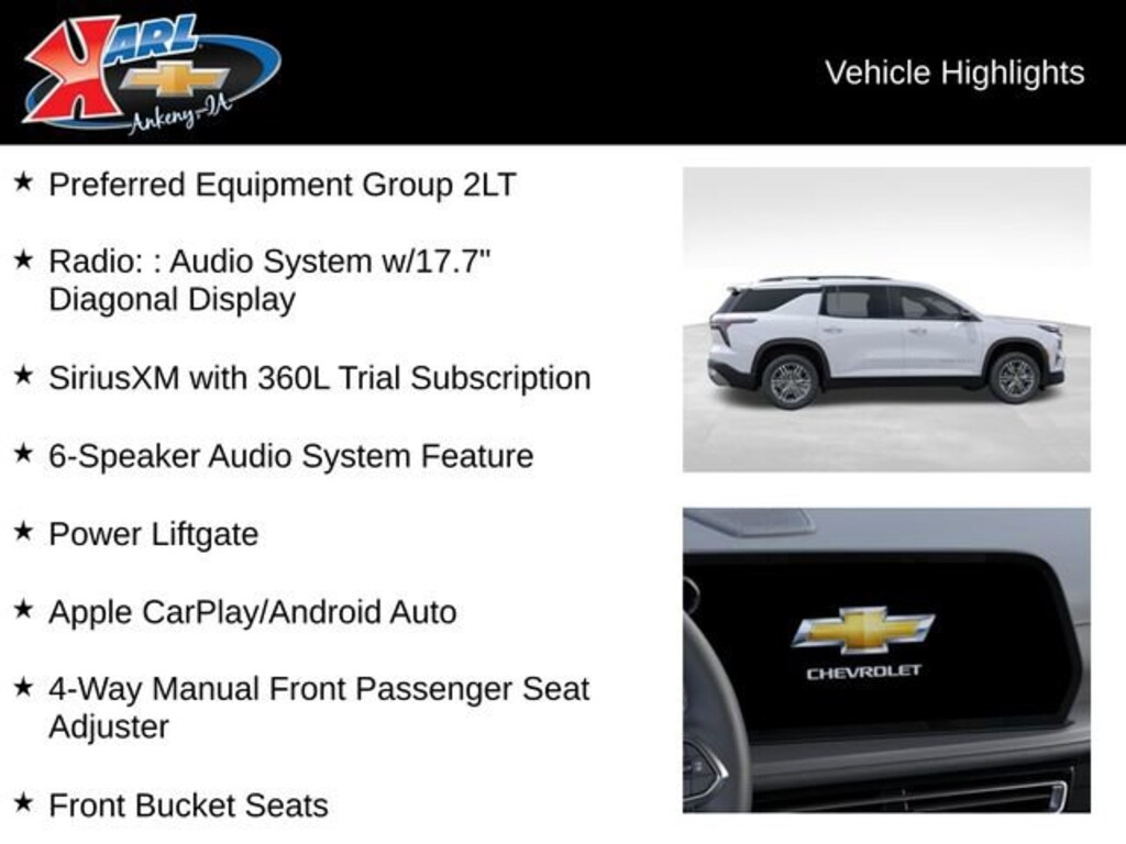 New 2026 Chevrolet Traverse LT SUV