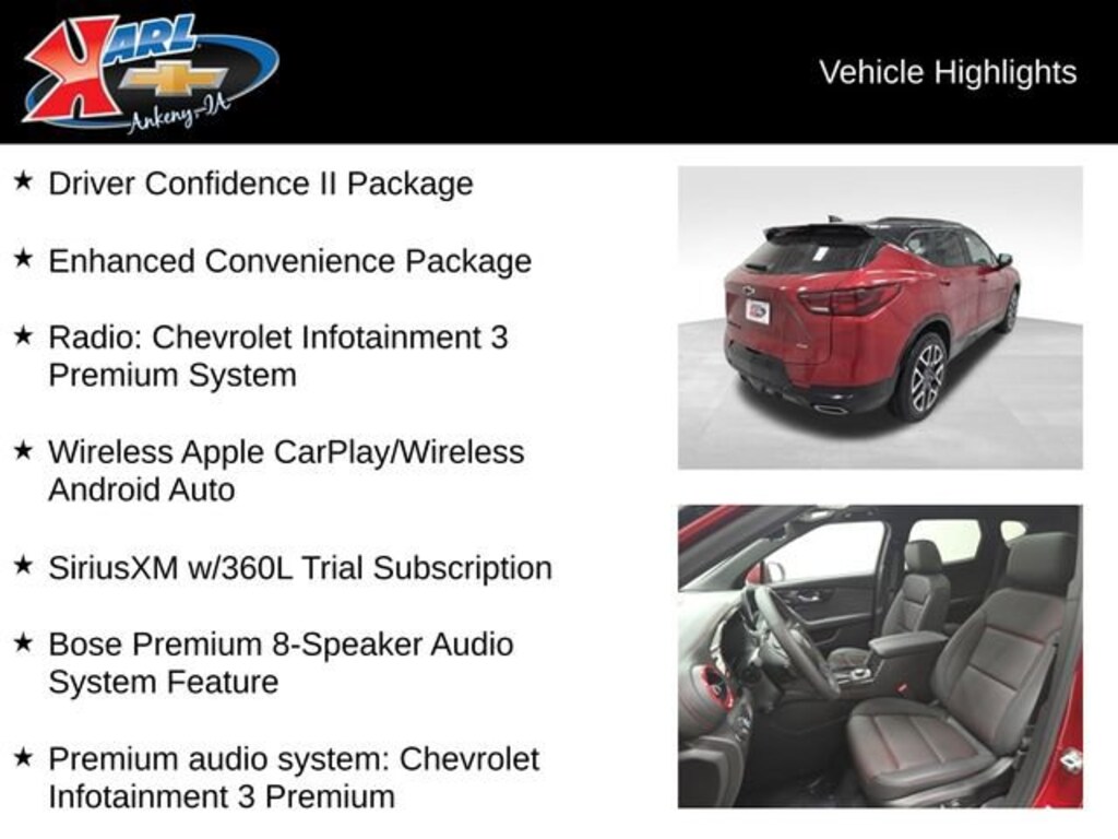 New 2026 Chevrolet Blazer RS SUV