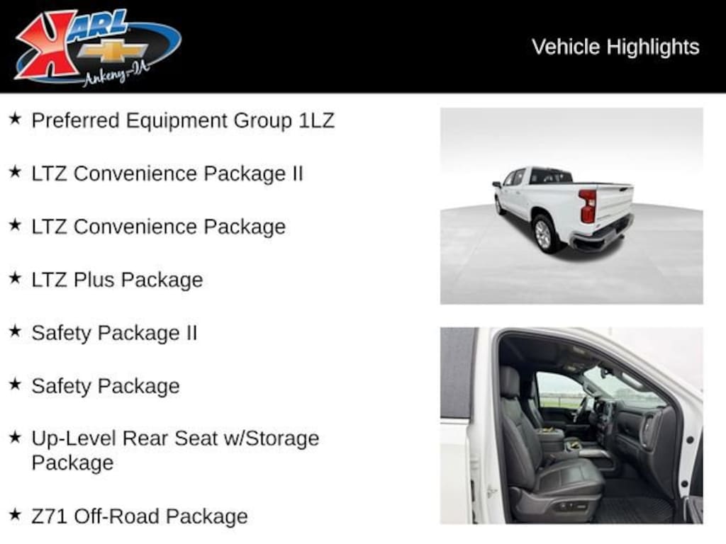 Used 2020 Chevrolet Silverado 1500 LTZ Truck Crew Cab