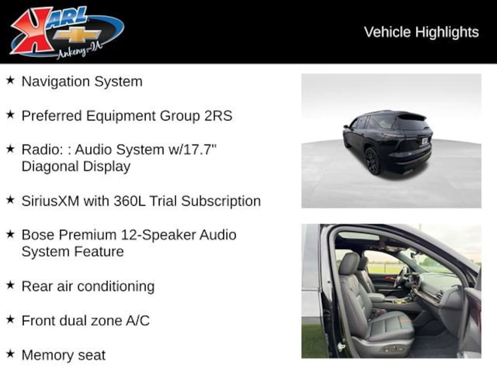 Used 2026 Chevrolet Traverse RS SUV