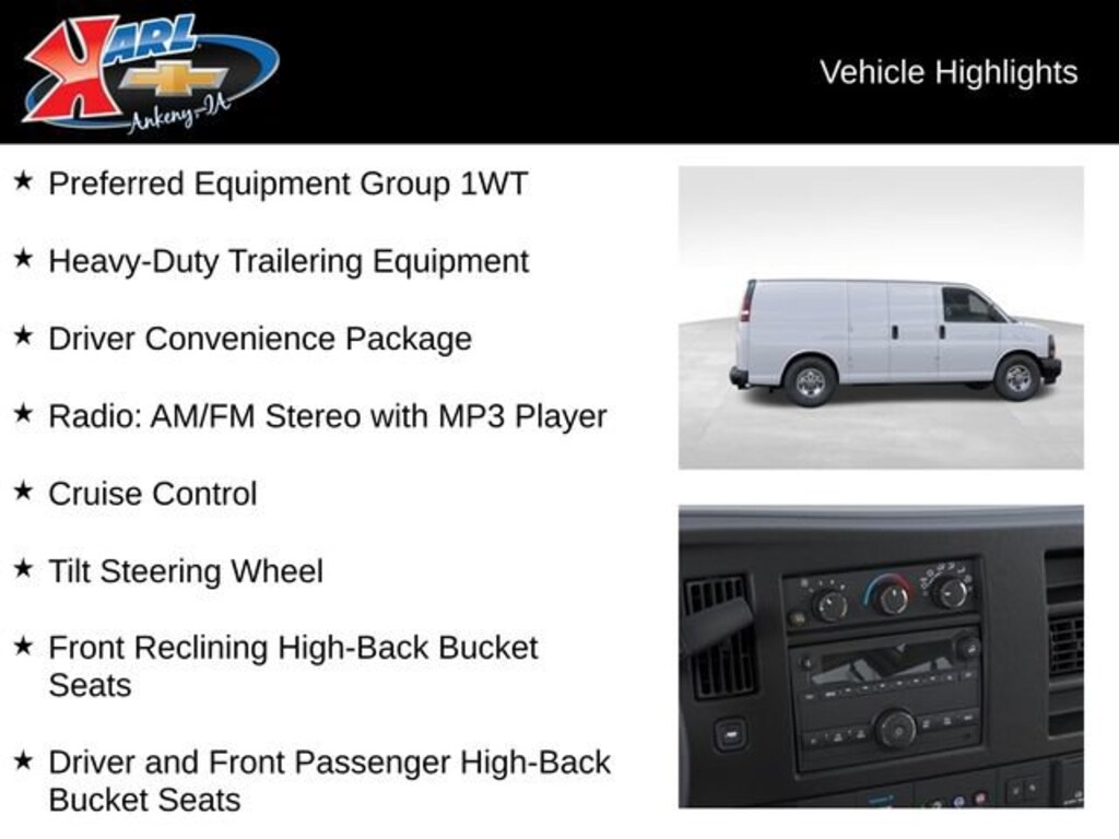 New 2026 Chevrolet Express Cargo WT Van
