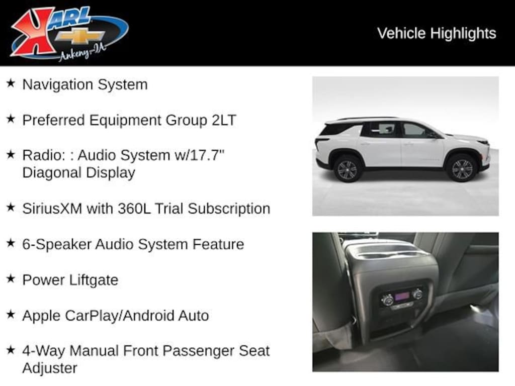 New 2026 Chevrolet Traverse LT SUV