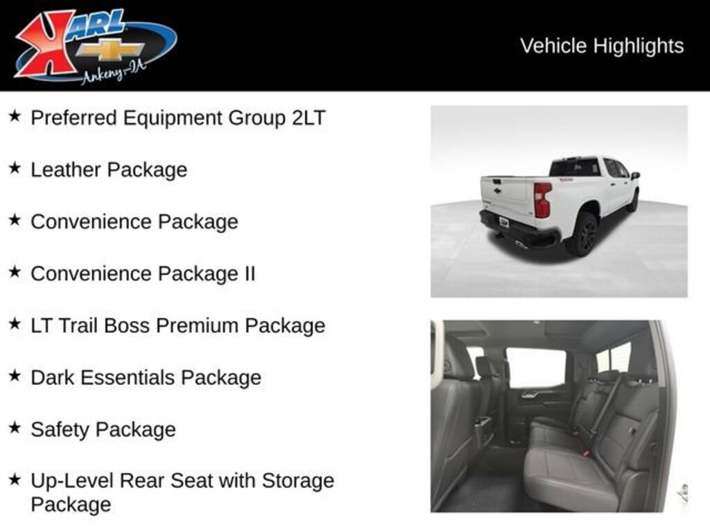 New 2026 Chevrolet Silverado 1500 LT Trail Boss Truck Crew Cab