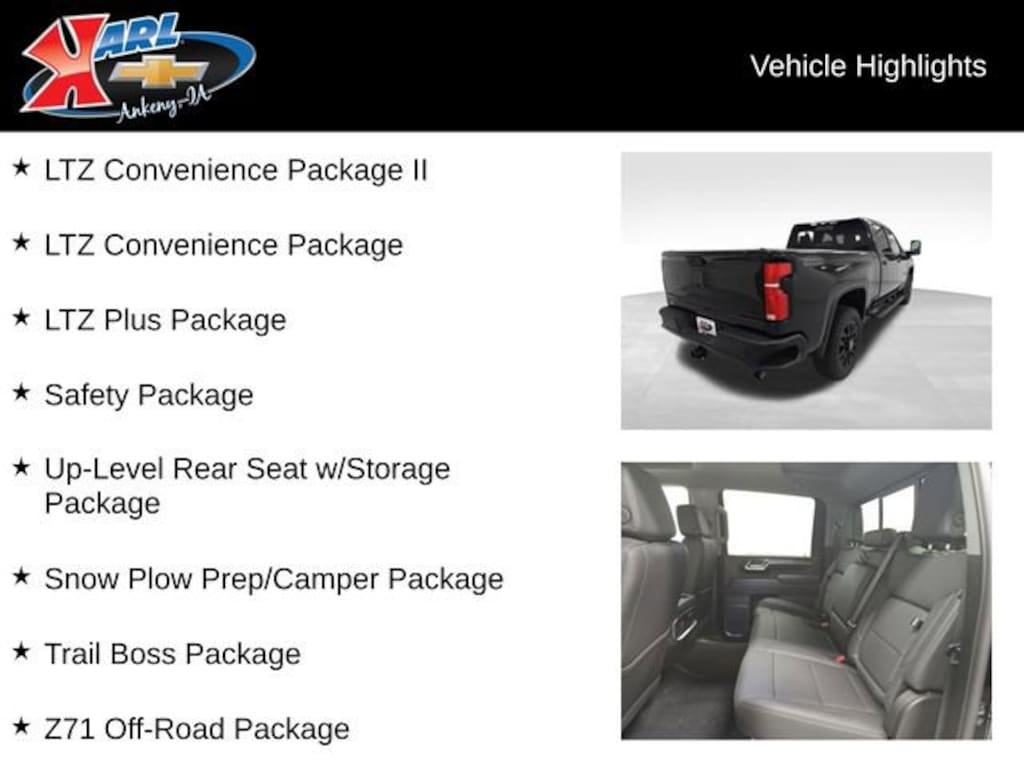 New 2026 Chevrolet Silverado 2500 HD LTZ Truck Crew Cab