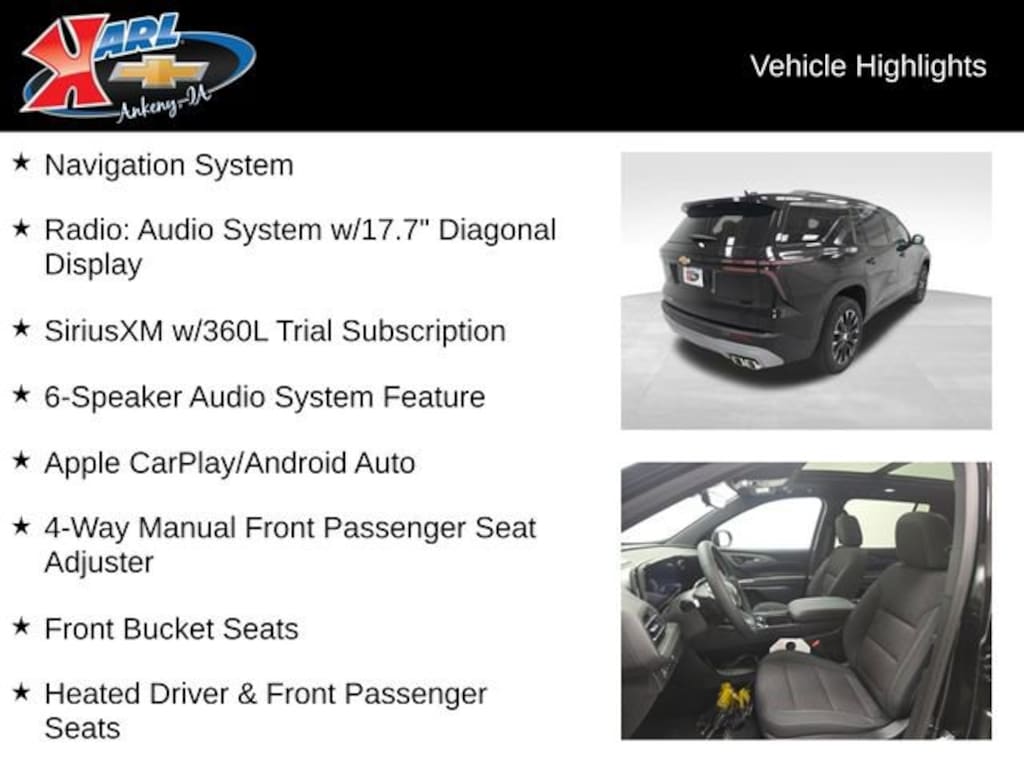 New 2026 Chevrolet Traverse LT SUV