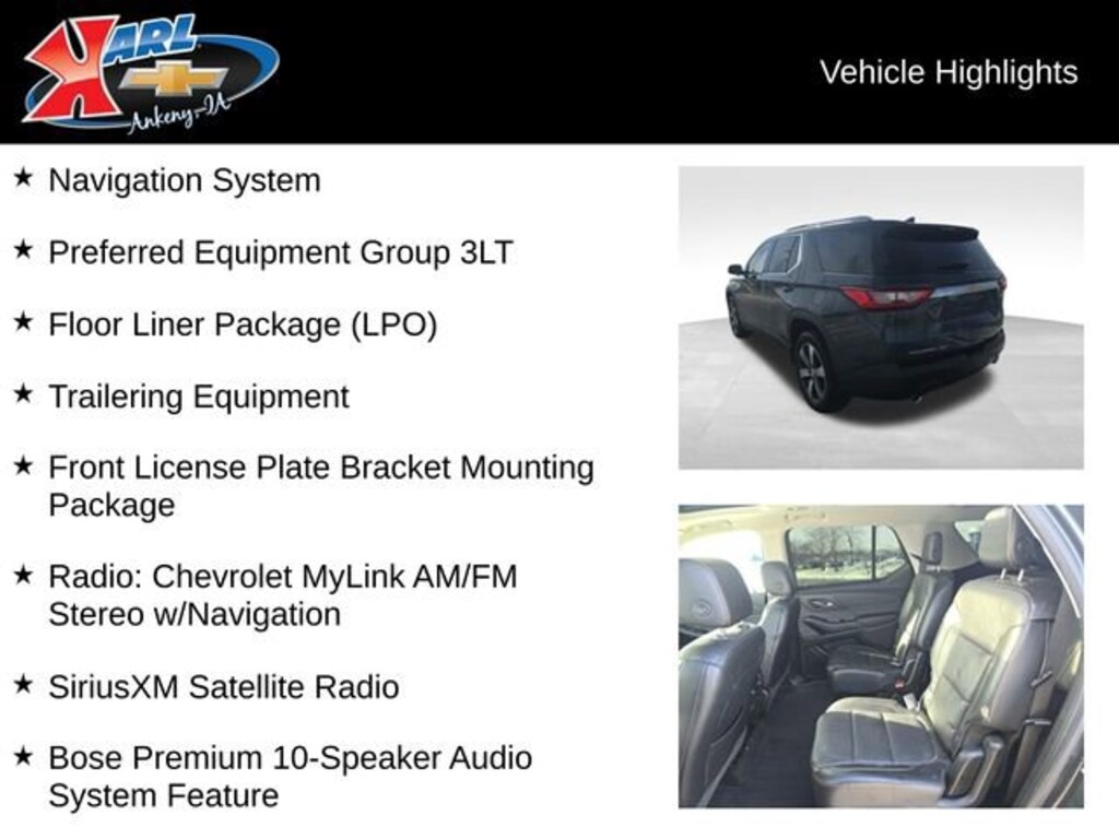 Used 2018 Chevrolet Traverse LT Leather SUV