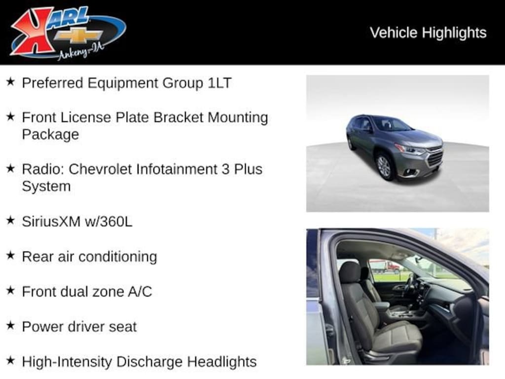 Used 2020 Chevrolet Traverse LT Cloth SUV