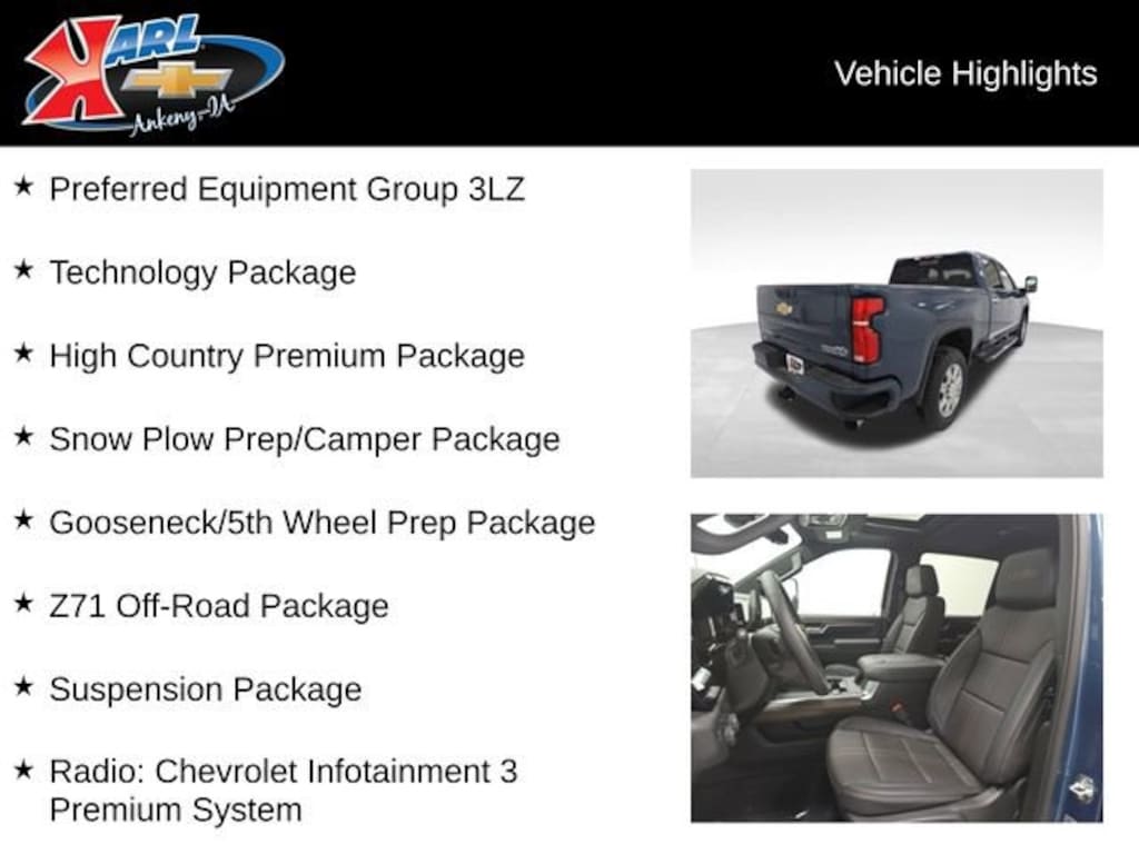 New 2026 Chevrolet Silverado 2500 HD High Country Truck Crew Cab