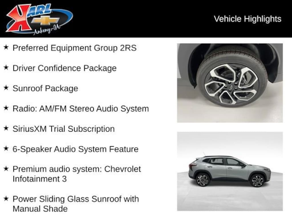 New 2026 Chevrolet Trax 2RS SUV