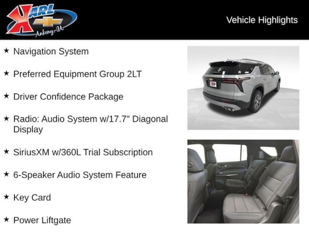 New 2026 Chevrolet Traverse LT SUV