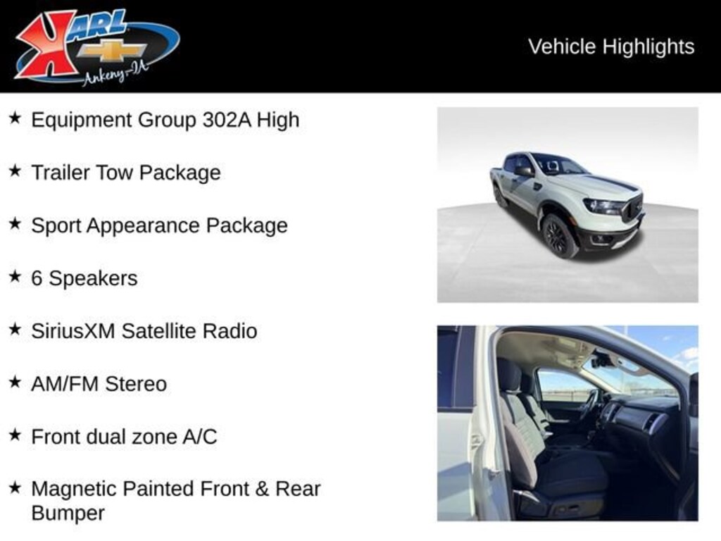 Used 2023 Ford Ranger XLT Truck SuperCrew