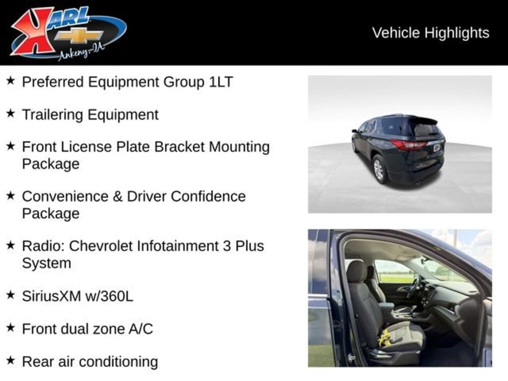 Used 2021 Chevrolet Traverse LT Cloth SUV