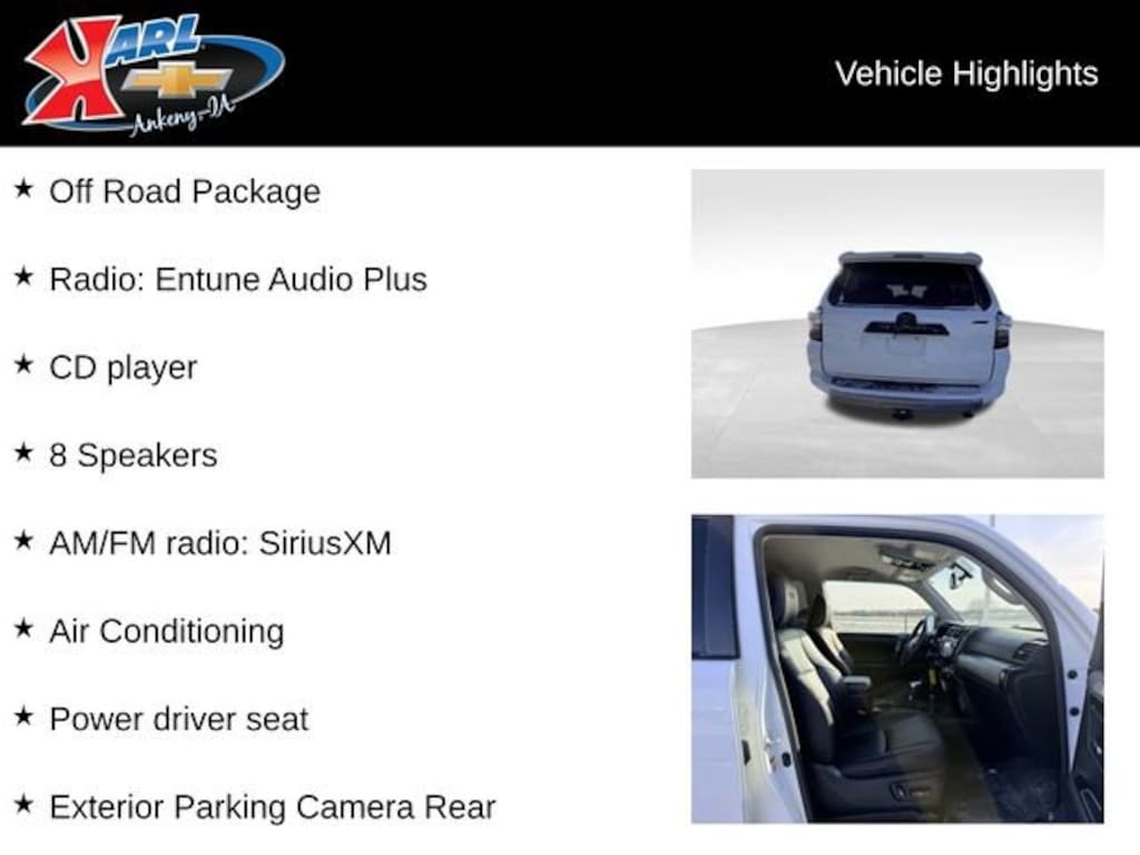 Used 2018 Toyota 4Runner TRD Off Road SUV