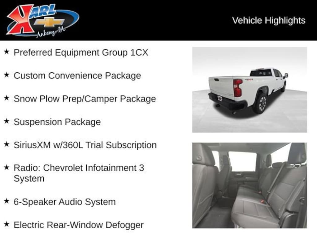 New 2026 Chevrolet Silverado 2500 HD Custom Truck Crew Cab