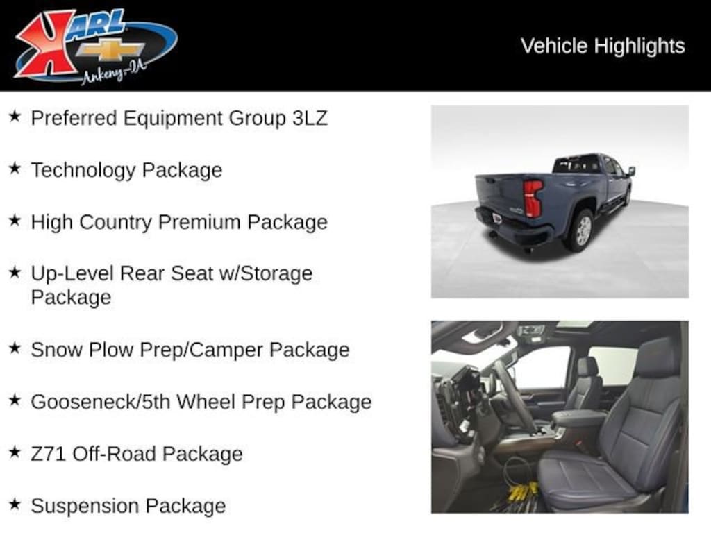 New 2026 Chevrolet Silverado 2500 HD High Country Truck Crew Cab