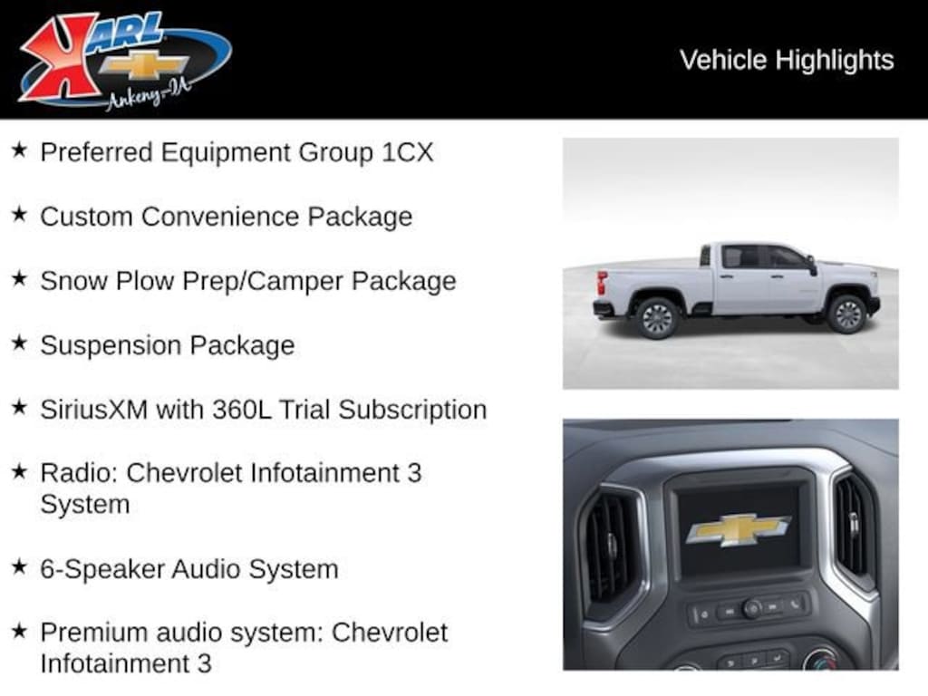New 2026 Chevrolet Silverado 2500 HD Custom Truck Crew Cab
