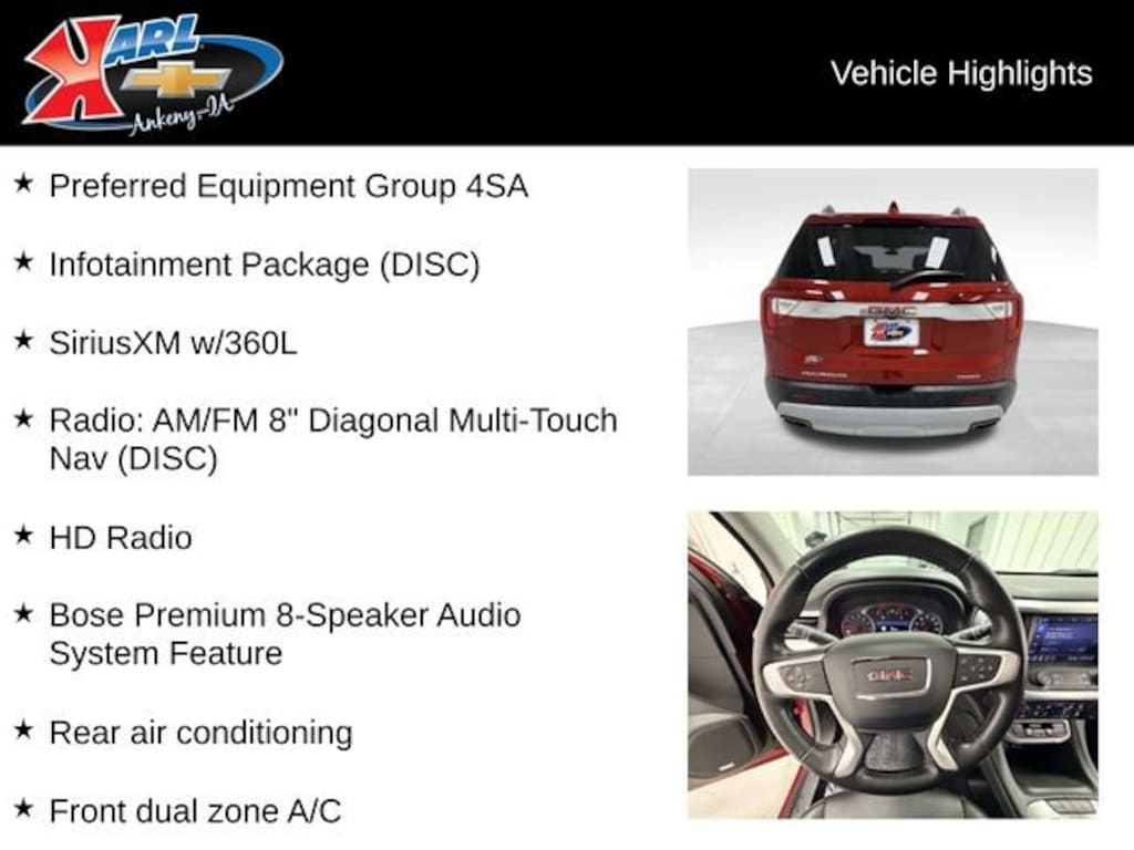 Used 2020 GMC Acadia SLT SUV