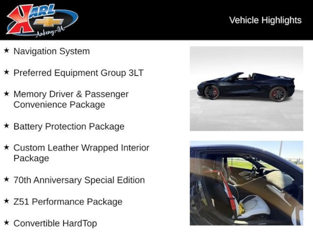 Used 2023 Chevrolet Corvette Stingray 3LT Performance