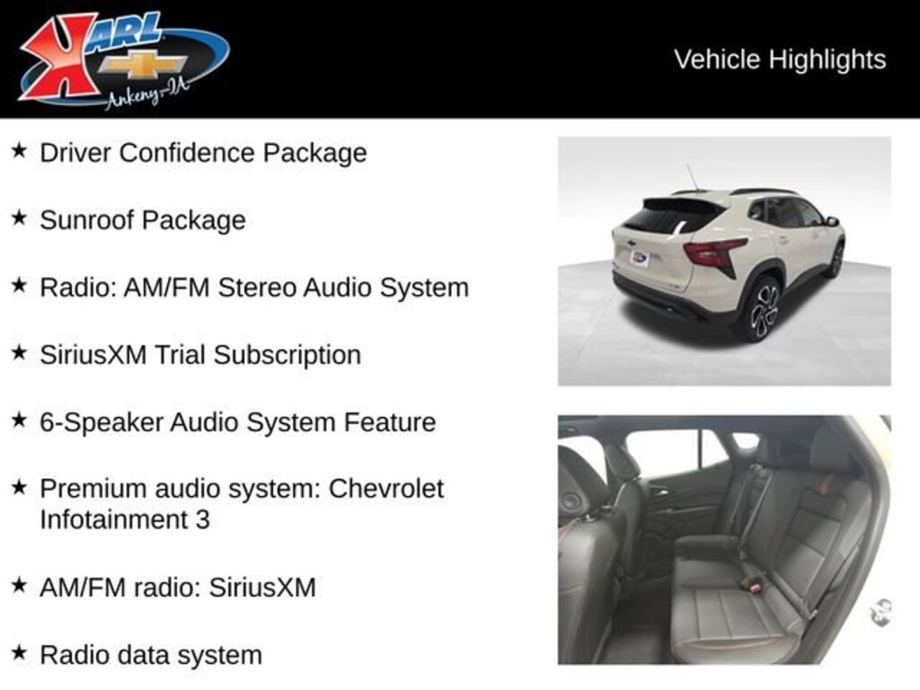 New 2026 Chevrolet Trax 2RS SUV