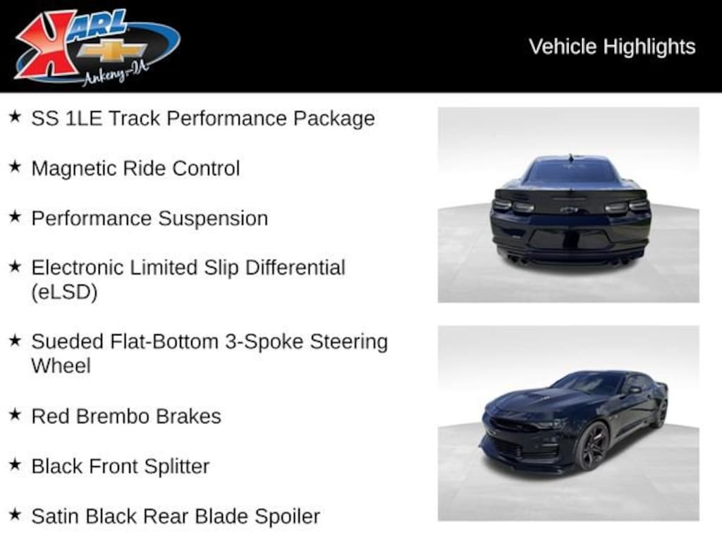 Used 2019 Chevrolet Camaro 2SS Performance