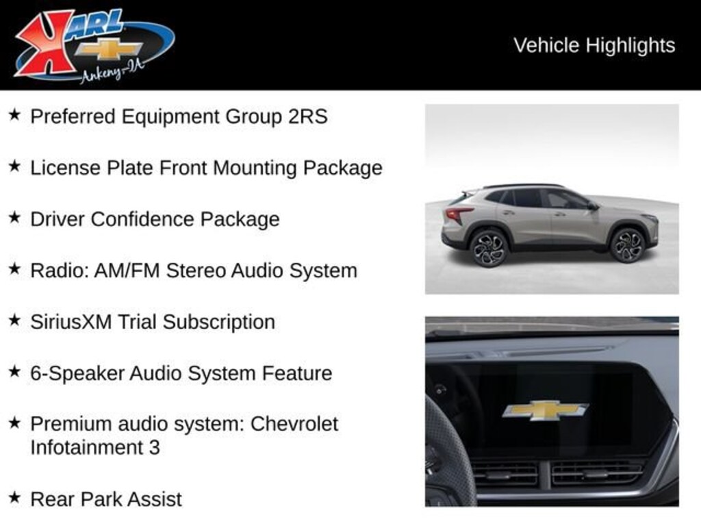 New 2026 Chevrolet Trax 2RS SUV
