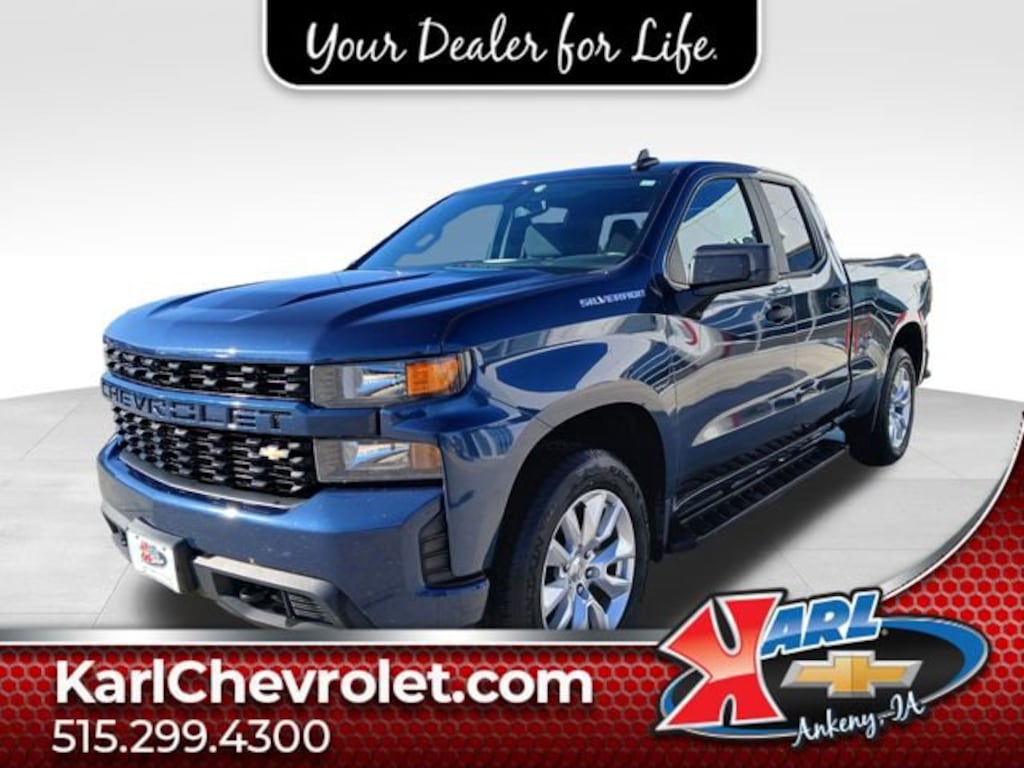 Used 2020 Chevrolet Silverado 1500 Custom Truck Double Cab