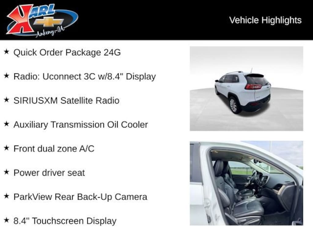 Used 2017 Jeep Cherokee Limited 4x4 SUV