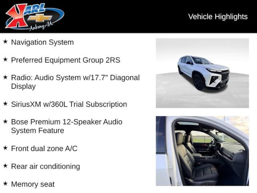 Used 2025 Chevrolet Traverse RS SUV