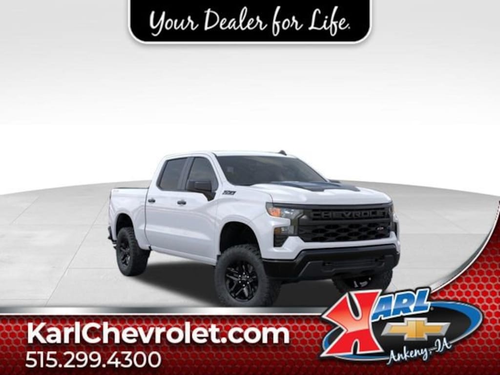New 2026 Chevrolet Silverado 1500 Custom Trail Boss Truck Crew Cab