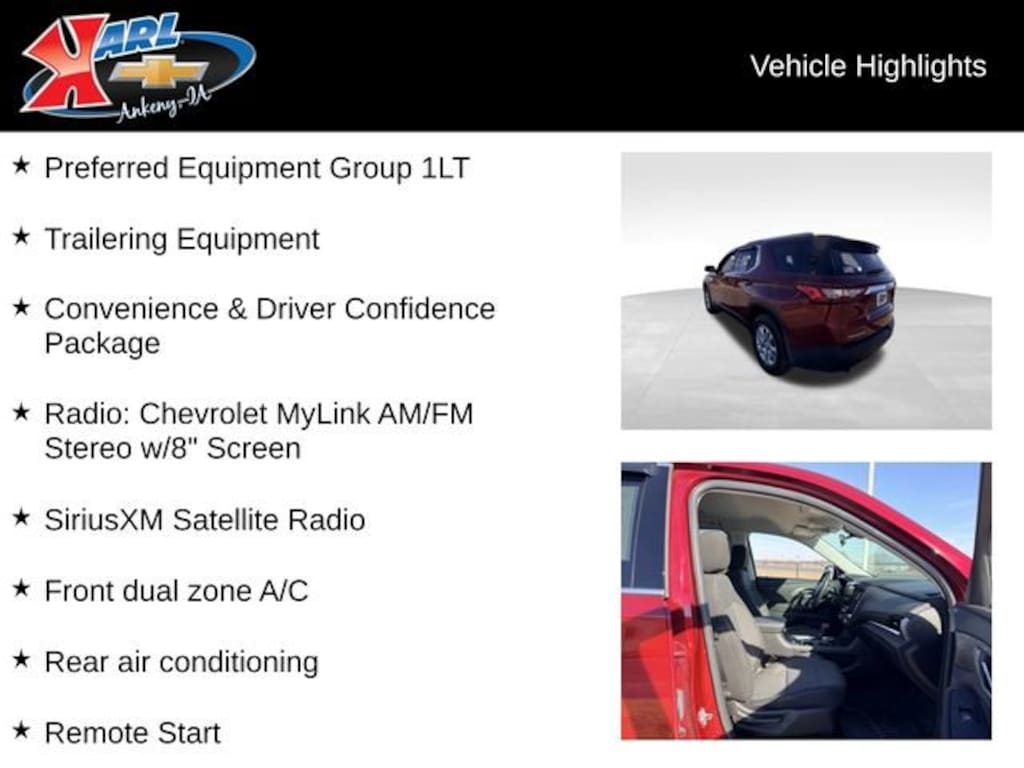 Used 2018 Chevrolet Traverse LT Cloth SUV