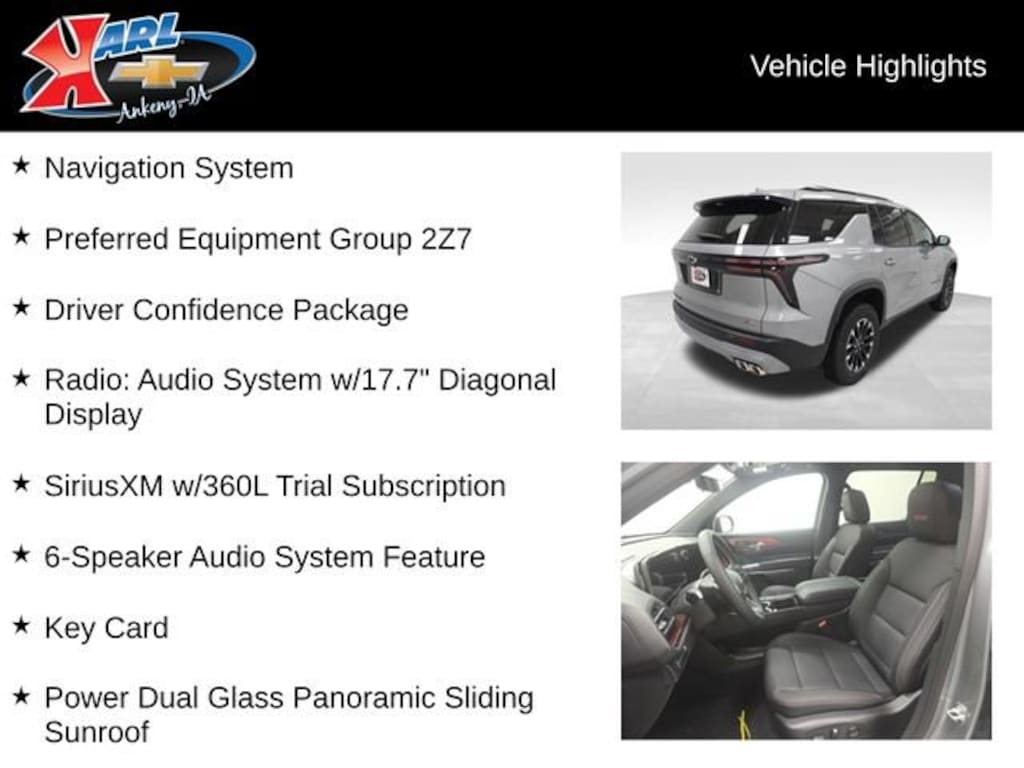 New 2026 Chevrolet Traverse Z71 SUV