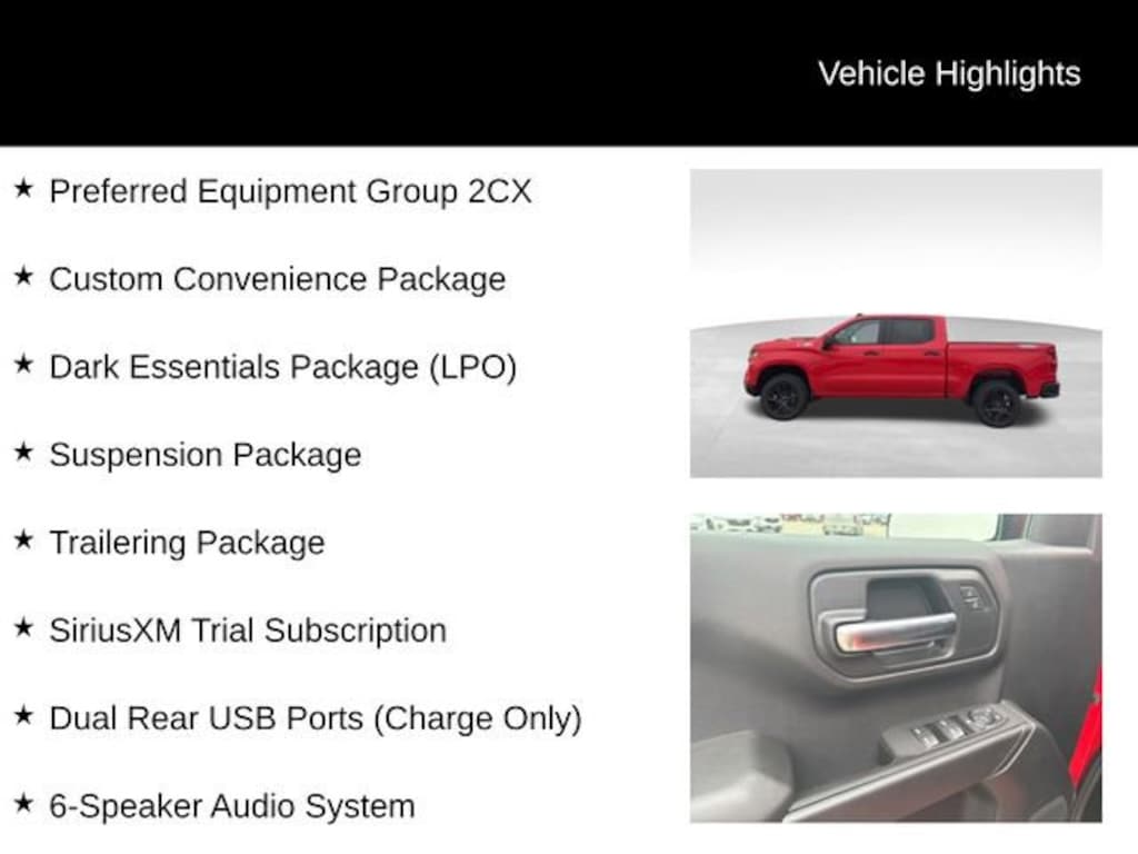 New 2026 Chevrolet Silverado 1500 Custom Trail Boss Truck Crew Cab