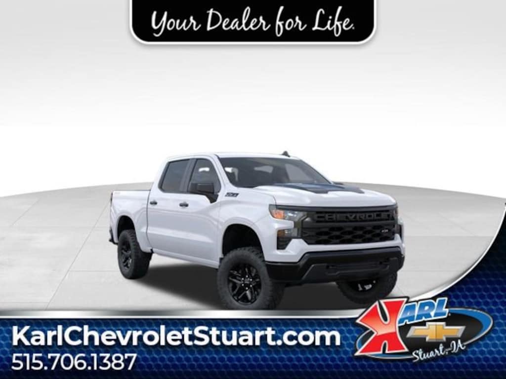 New 2026 Chevrolet Silverado 1500 Custom Trail Boss Truck Crew Cab