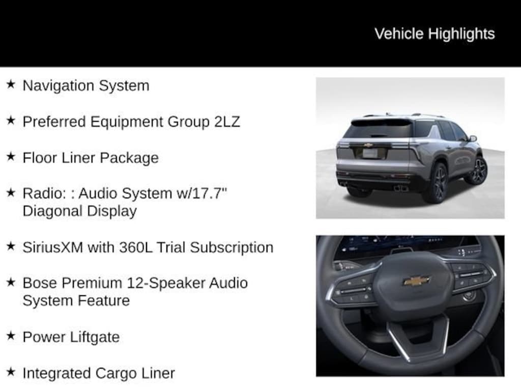 New 2026 Chevrolet Traverse High Country SUV