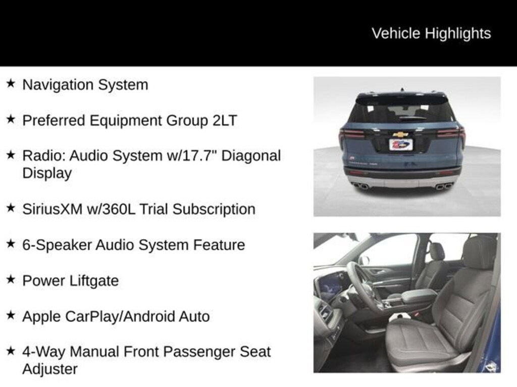New 2026 Chevrolet Traverse LT SUV