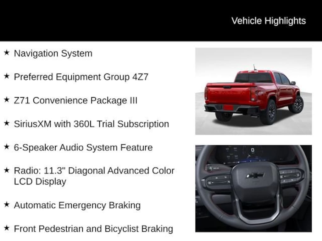 New 2026 Chevrolet Colorado Z71 Truck Crew Cab