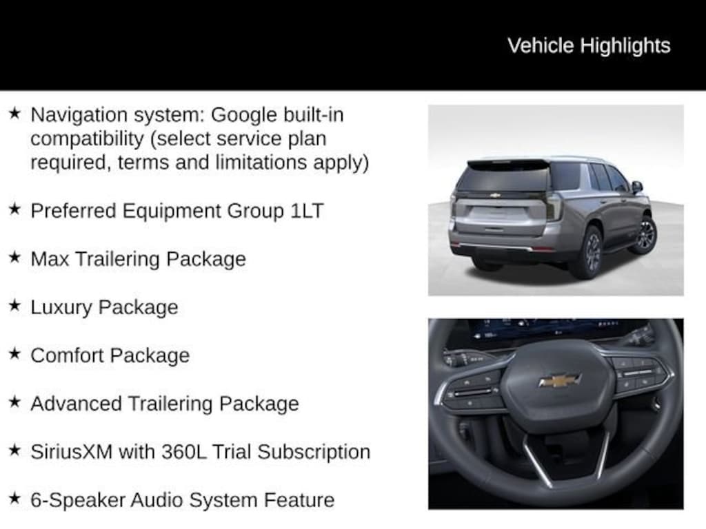 New 2026 Chevrolet Tahoe LT SUV