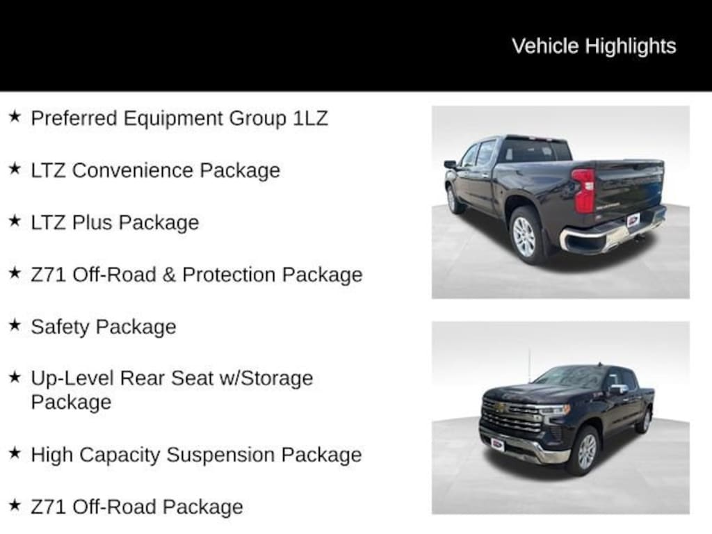 Used 2023 Chevrolet Silverado 1500 LTZ Truck