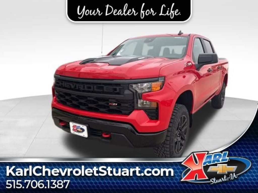 New 2026 Chevrolet Silverado 1500 Custom Trail Boss Truck Crew Cab