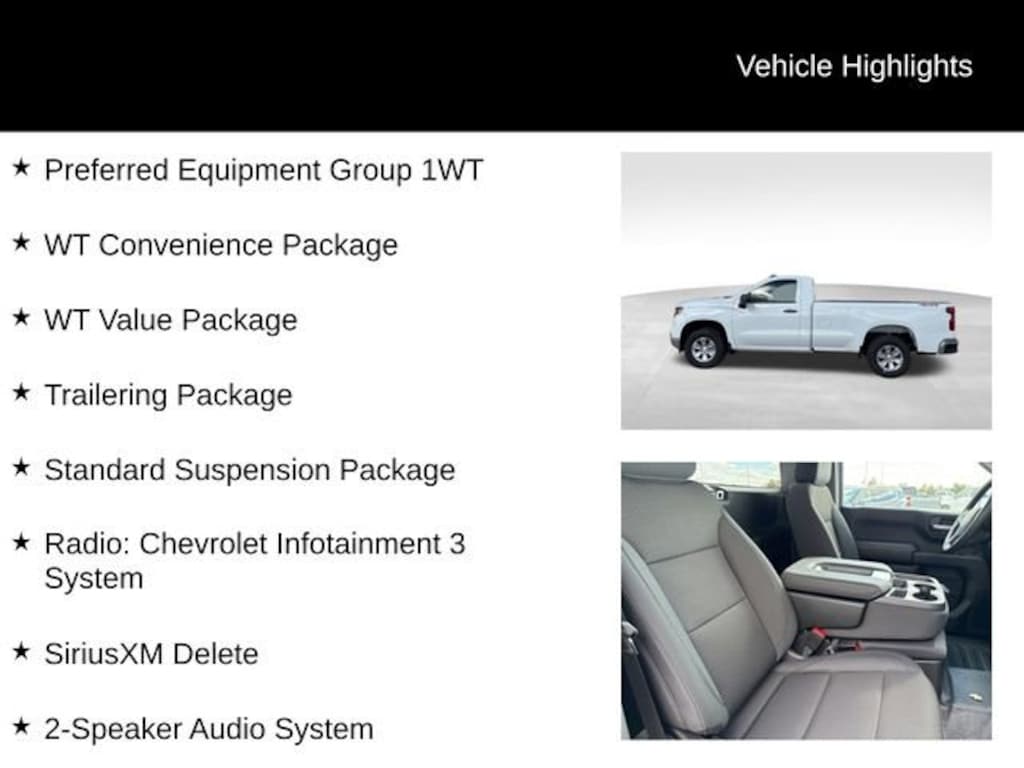 New 2026 Chevrolet Silverado 1500 WT Truck Regular Cab