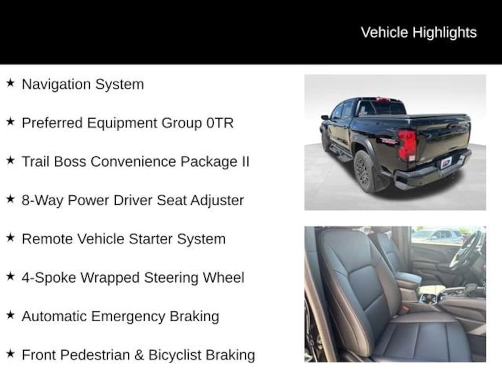 Used 2025 Chevrolet Colorado Trail Boss Truck