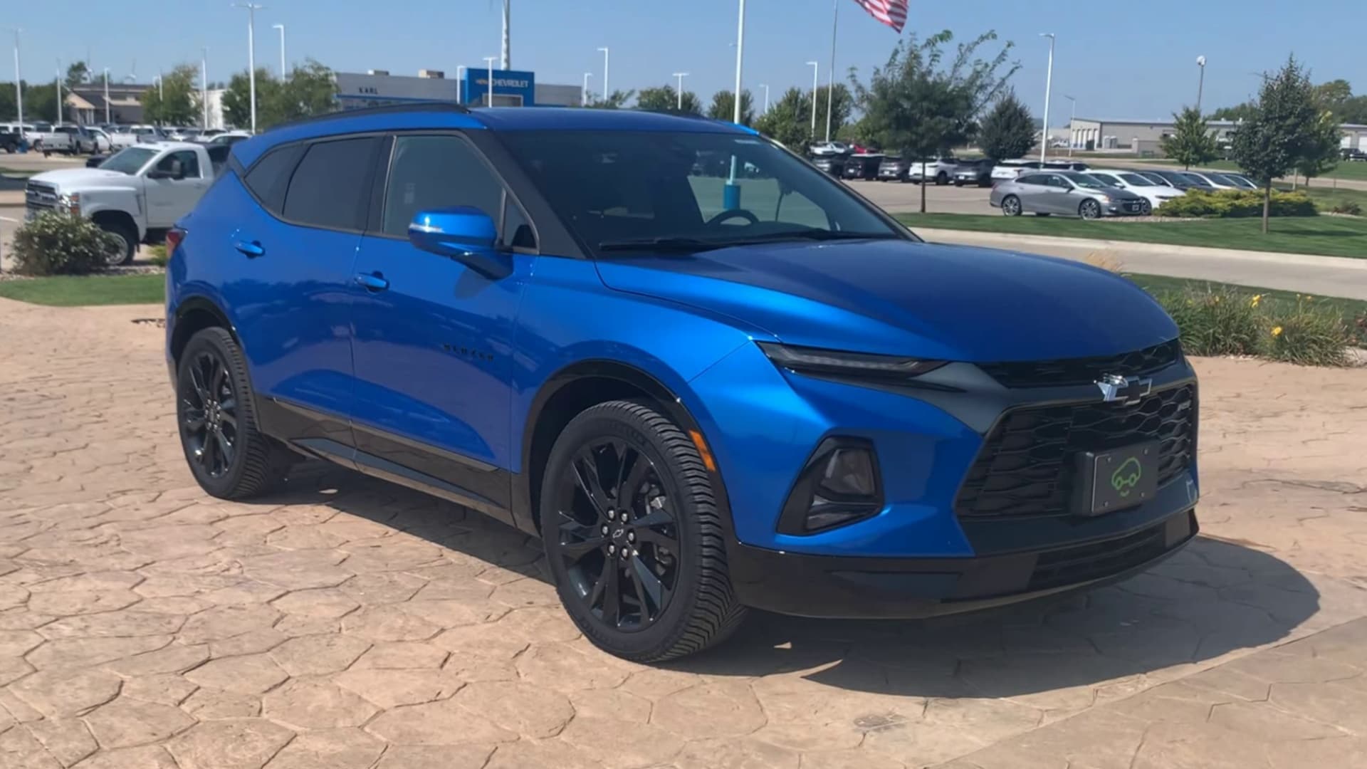 Used 2020 Chevrolet Blazer RS with VIN 3GNKBKRS3LS681147 for sale in Stuart, IA