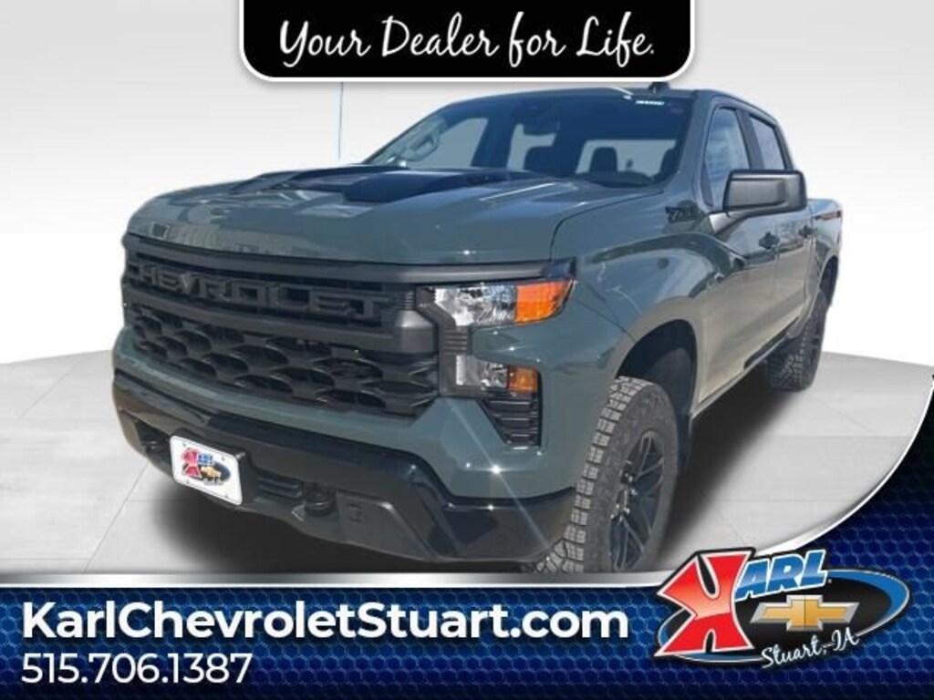 New 2026 Chevrolet Silverado 1500 Custom Trail Boss Truck Crew Cab