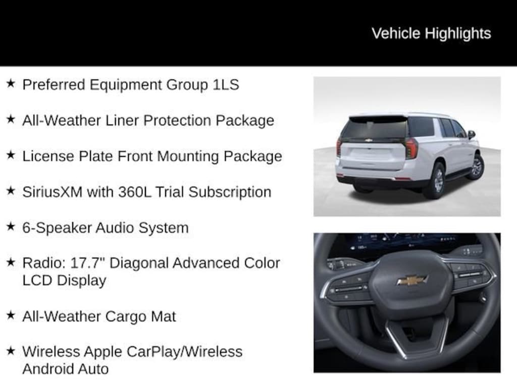 New 2026 Chevrolet Suburban LS SUV