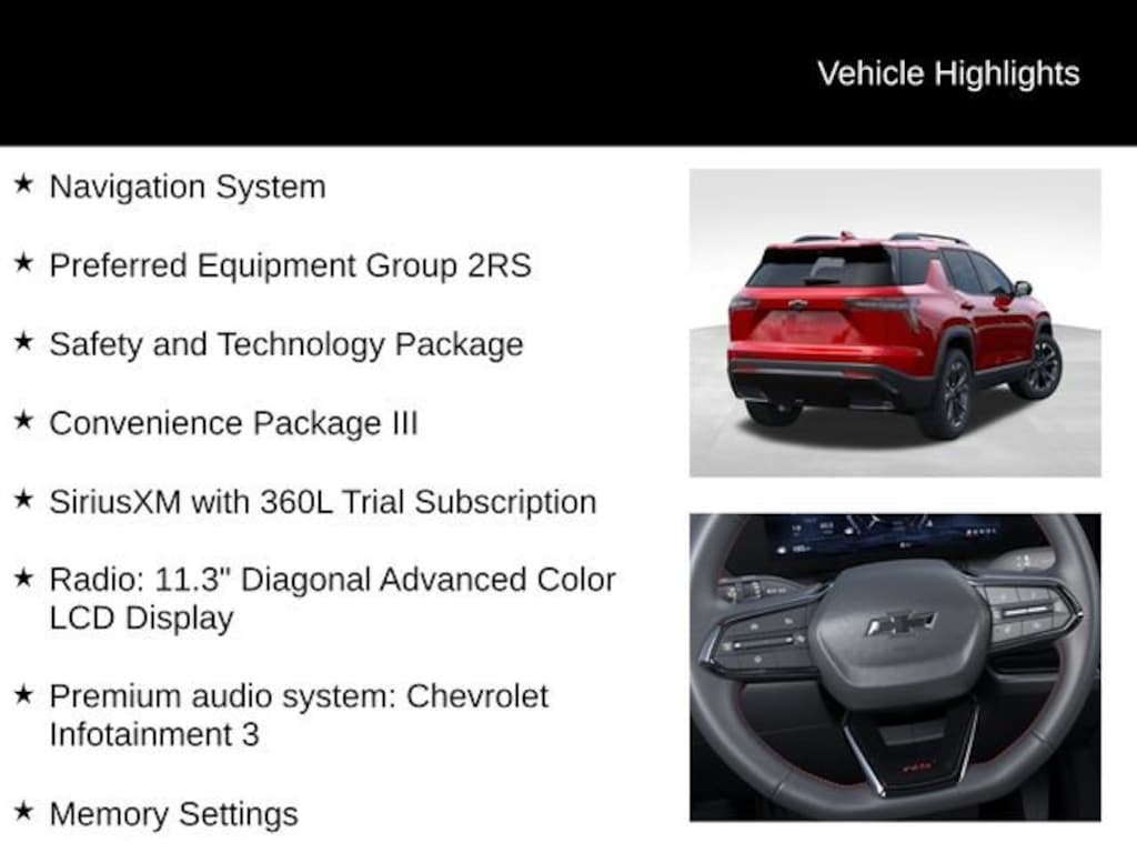 New 2026 Chevrolet Equinox RS SUV